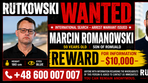 Nagrada od 10.000 $ za informacije koje vode do lociranja traženog Marcina Romanowskog